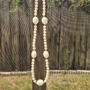 Vintage Haute Couture Lucite Swirl Bead Necklace